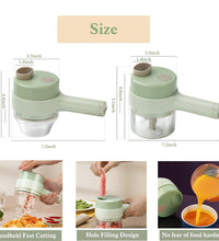 Portable Handheld 4 in 1 Electric Vegetable Slicer