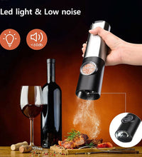 Electric Salt Grinder 2 Bottles Set