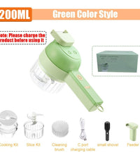 Portable Handheld 4 in 1 Electric Vegetable Slicer