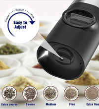 Electric Salt Grinder 2 Bottles Set