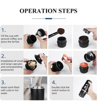 KFJ100 Portable Universal Automatic Espresso Capsule Coffee