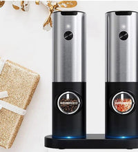 Electric Salt Grinder 2 Bottles Set