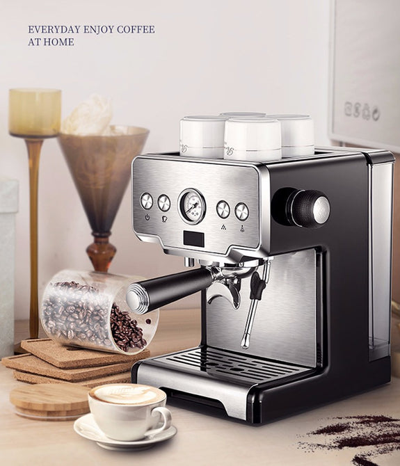 Espresso Coffee Maker Stainless Steel Italian Coffee Machine