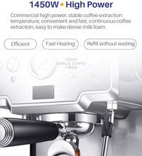 Espresso Coffee Maker Stainless Steel Italian Coffee Machine